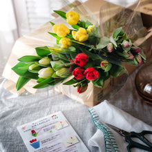 画像をギャラリービューアに読み込む, 週末にお届け!新潟のチューリップmix